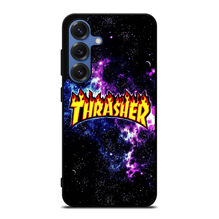 THRASHER LOGO NEBULA Samsung Galaxy S25 Case Cover