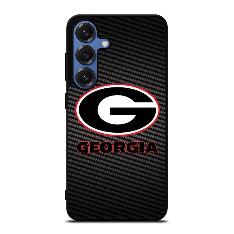 UNIVERSITY GEORGIA CARBON SYMBOL Samsung Galaxy S25 Case Cover