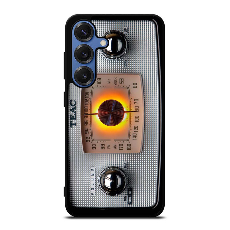 VINTAGE RADIO SILVER METAL Samsung Galaxy S25 Case Cover