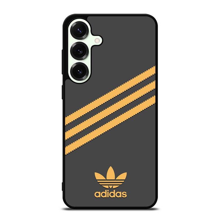 ADIDAS ORIGINALS STRIPES BLACK ORANGE Samsung Galaxy S25 Plus Case Cover