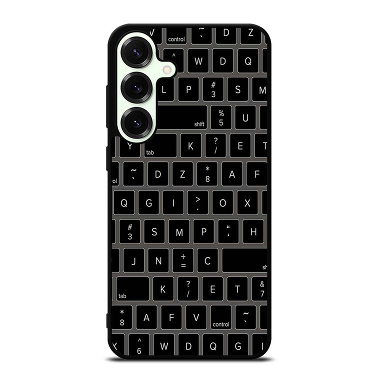 BLACK KEYBOARD PATTERN Samsung Galaxy S25 Plus Case Cover