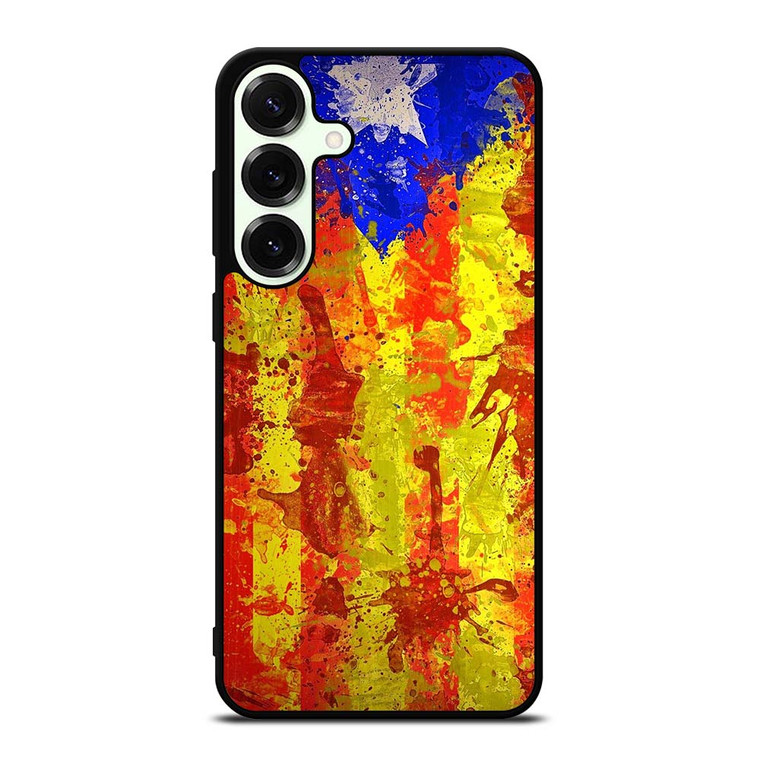 CATALONIA FLAG BRUSHES Samsung Galaxy S25 Plus Case Cover
