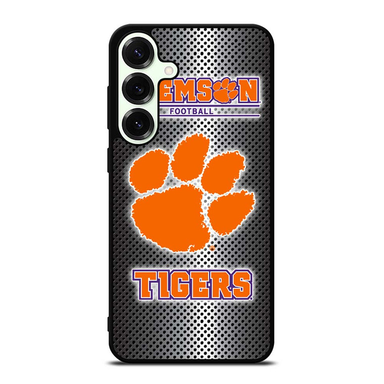 CLEMSON TIGERS METAL LOGO Samsung Galaxy S25 Plus Case Cover