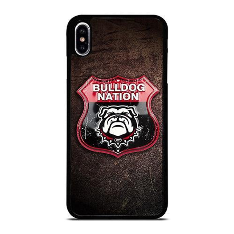 GEORGIA BULLDOGS RUSTY BADGE iPhone XS Max Case Cover