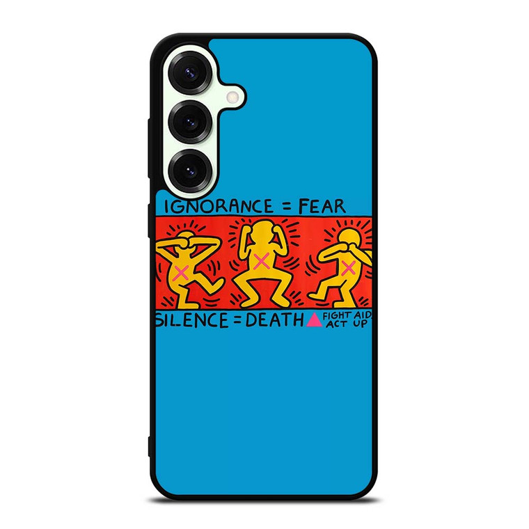 KEITH HARING FIGHT AIDS Samsung Galaxy S25 Plus Case Cover