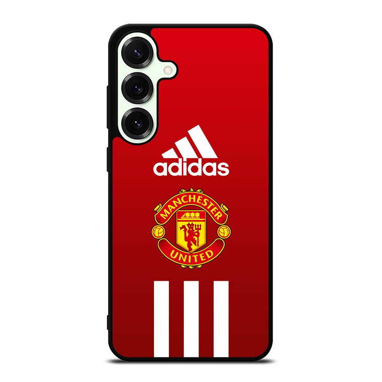 MANCHESTER UNITED FC ADIDAS STRIPES Samsung Galaxy S25 Plus Case Cover