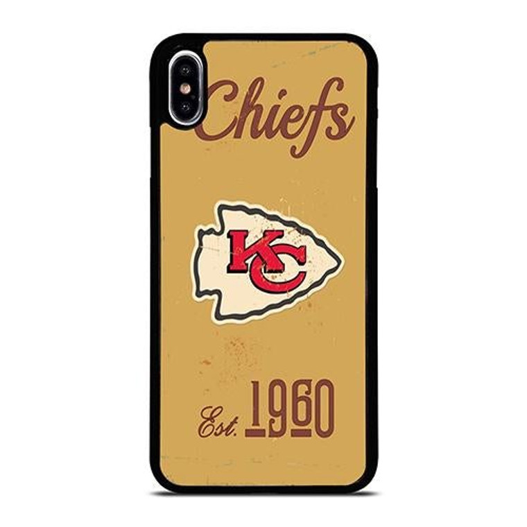 KANSAS CITY CHIEFS RUSTY LOGO iPhone XS Max Case Cover