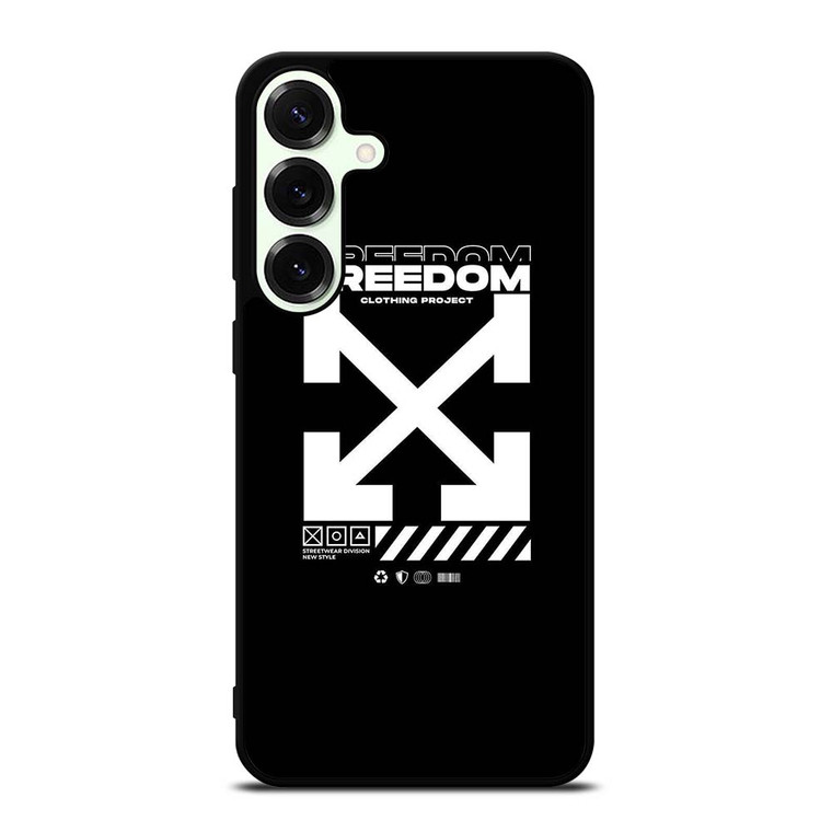 OFF WHITE CLOTHING FREEDOM Samsung Galaxy S25 Plus Case Cover OFF WHITE CLOTHING FREEDOM Samsung Galaxy S25 Plus Case Cover