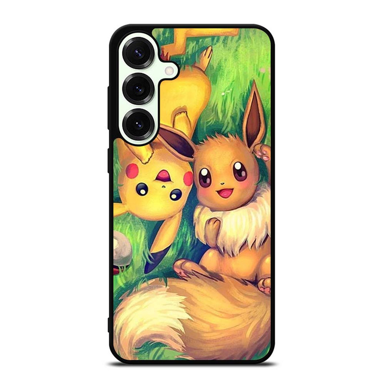 POKEMON EEVEE AND PIKACHU Samsung Galaxy S25 Plus Case Cover