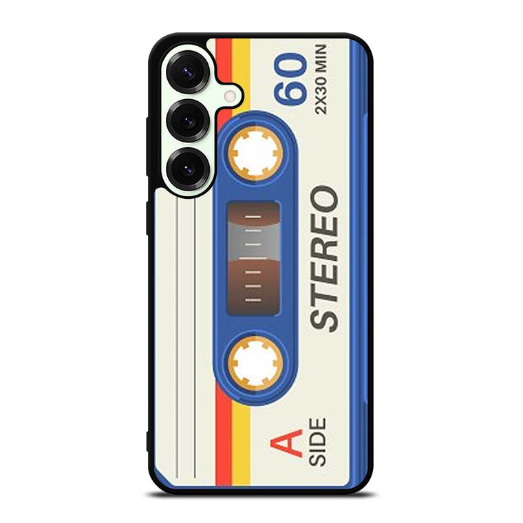 RETRO BLUE STEREO CASETTE TAPE Samsung Galaxy S25 Plus Case Cover RETRO BLUE STEREO CASETTE TAPE Samsung Galaxy S25 Plus Case Cover