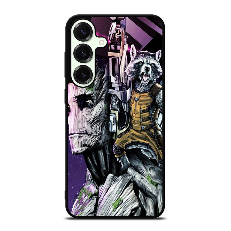 ROCKET RACCOON AND GROOT MARVEL Samsung Galaxy S25 Plus Case Cover