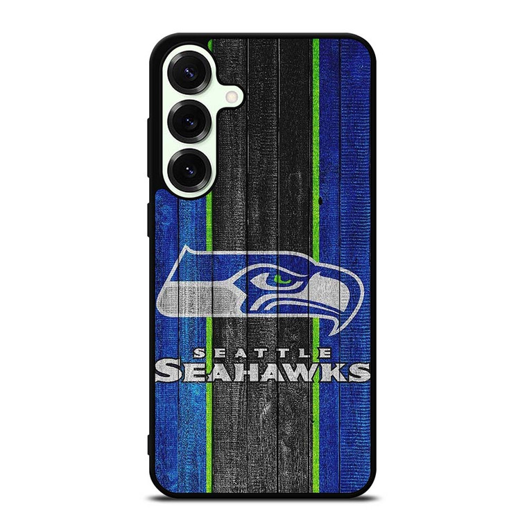 SEATTLE SEAHAWKS WOODEN LOGO NFL Samsung Galaxy S25 Plus Case Cover