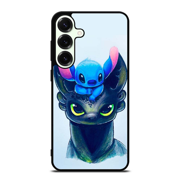 TOOTHLESS AND STITCH ART Samsung Galaxy S25 Plus Case Cover
