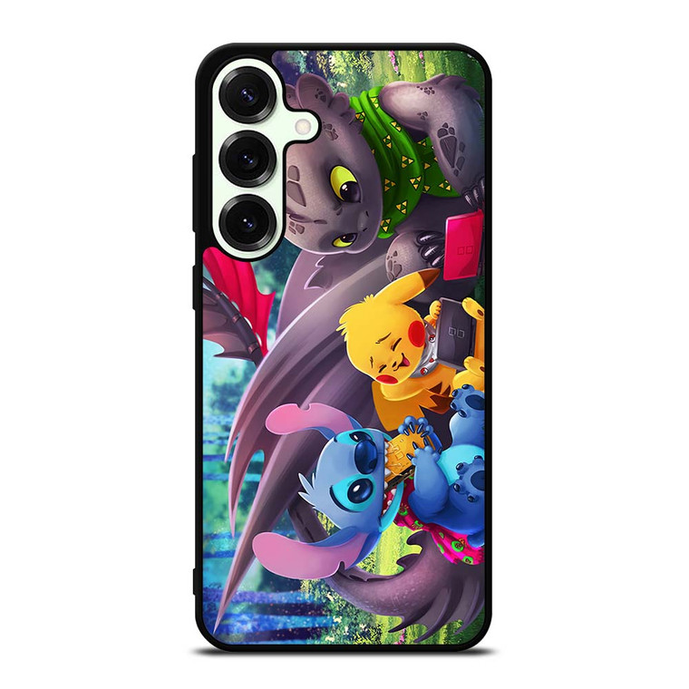 TOOTHLESS STITCH PIKACHU Samsung Galaxy S25 Plus Case Cover