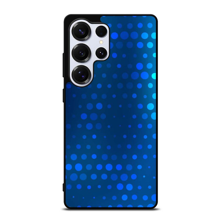 BLUE GRADIENT HALFTONE PATTERN Samsung Galaxy S25 Ultra Case Cover
