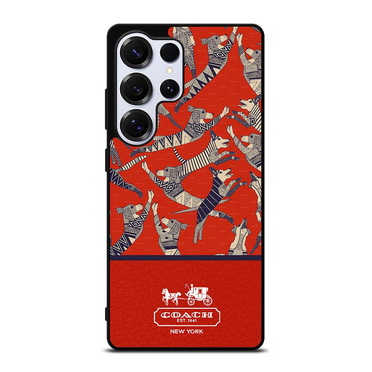 COACH NEW YORK DOG PARTY Samsung Galaxy S25 Ultra Case Cover
