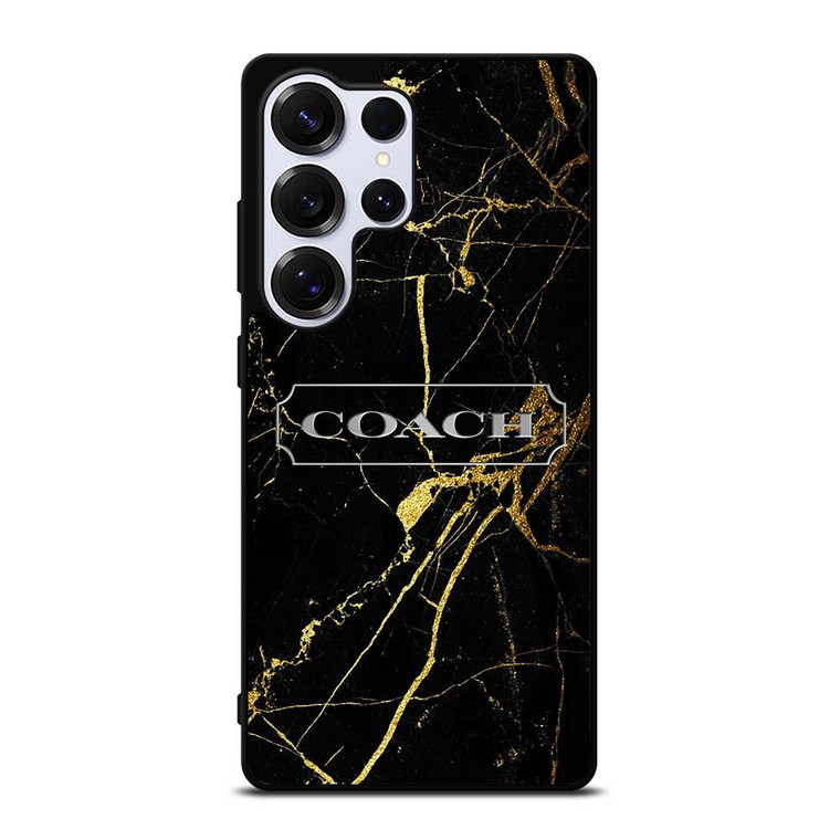 COACH NEW YORK GOLD MARBLE Samsung Galaxy S25 Ultra Case Cover