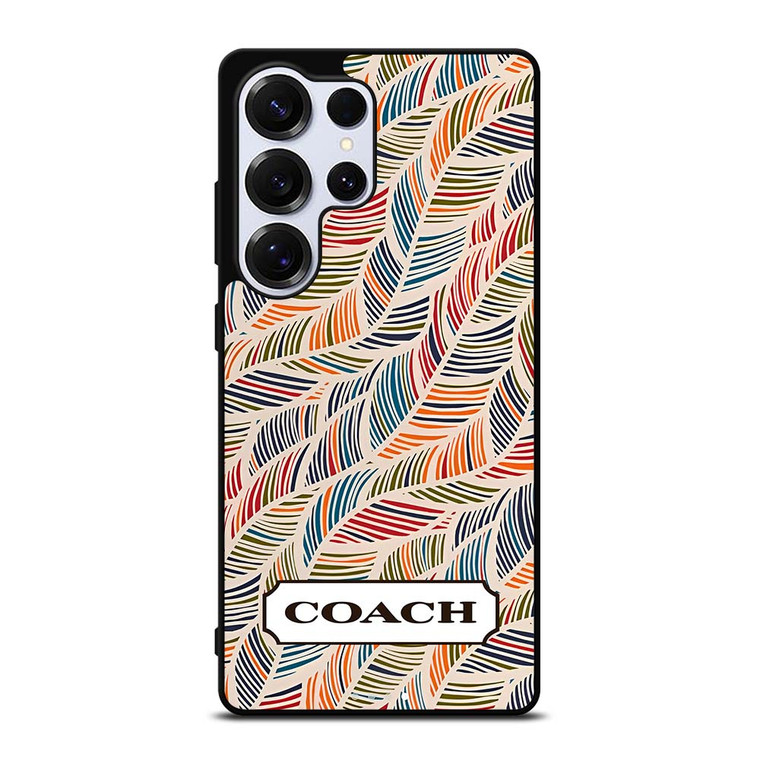 COACH NEW YORK LOGO MONOGRAM SEAMLESS PATTERN Samsung Galaxy S25 Ultra Case Cover