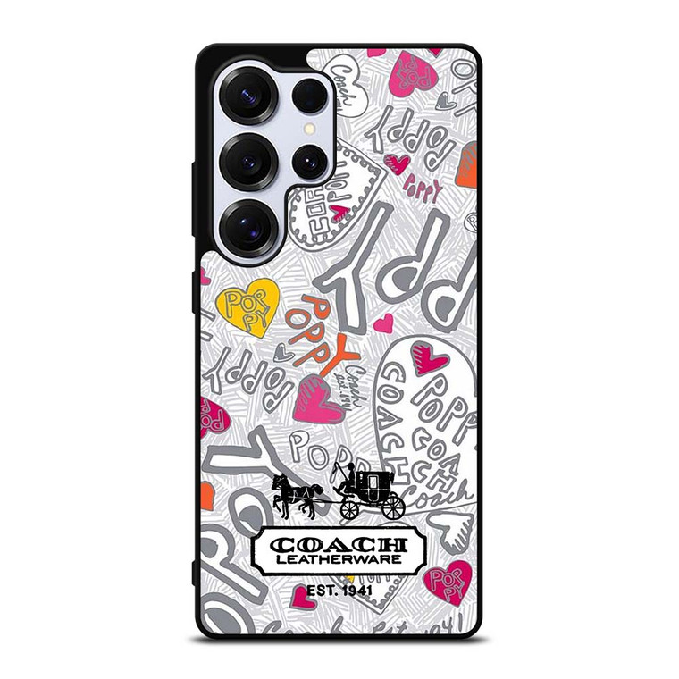 COACH NEW YORK LOGO POPPY COLORFUL Samsung Galaxy S25 Ultra Case Cover
