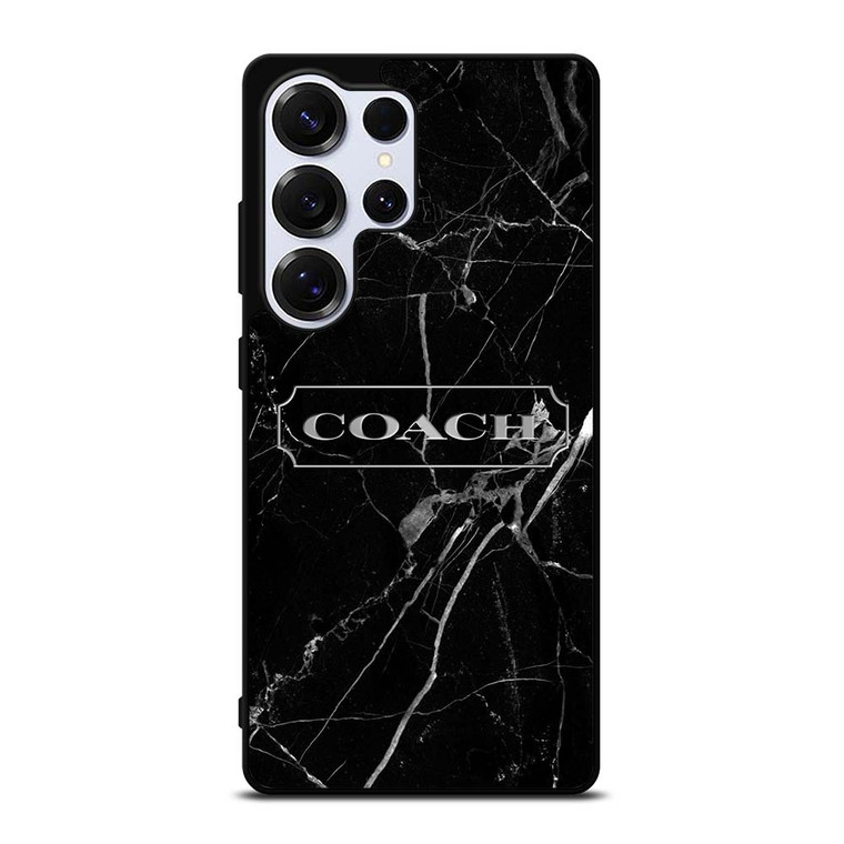 COACH NEW YORK SILVER MARBLE Samsung Galaxy S25 Ultra Case Cover