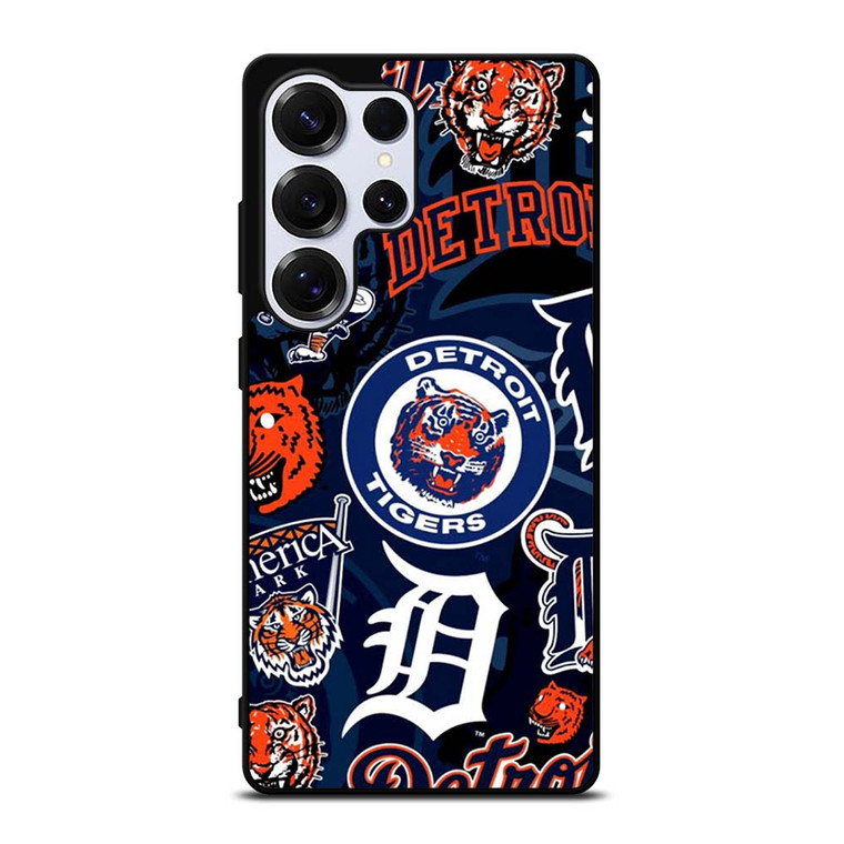 DETROIT TIGERS BASEBALL COLLAGE Samsung Galaxy S25 Ultra Case Cover