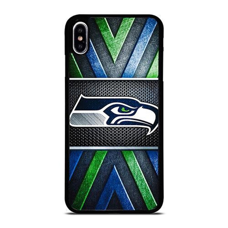 SEATTLE SEAHAWKS METAL LOGO iPhone XS Max Case Cover