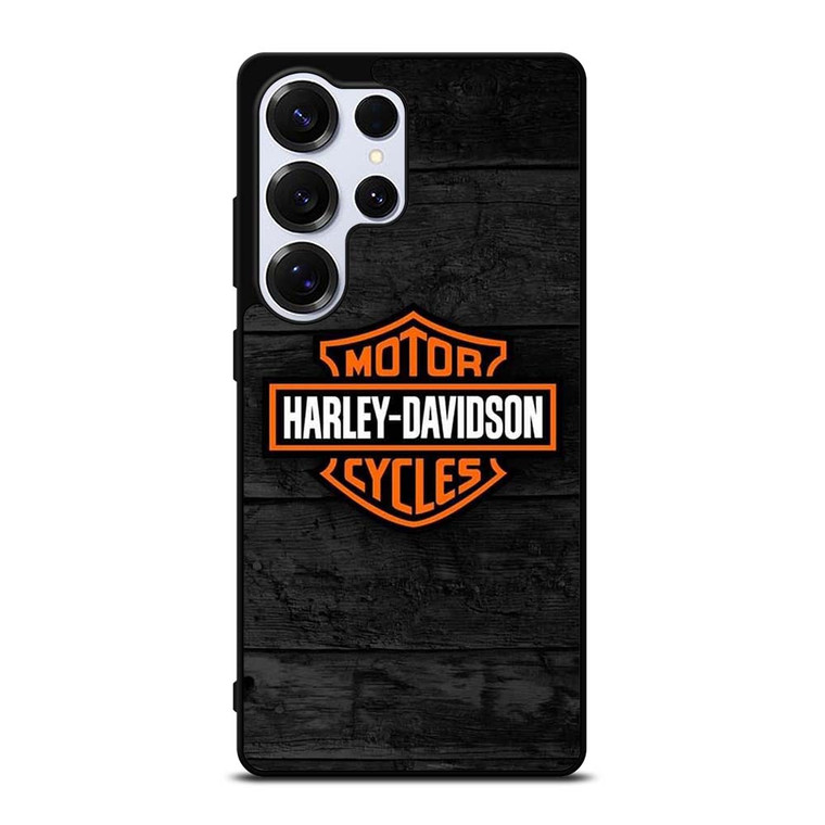 HARLEY DAVIDSON MOTORCYCLE WOODEN LOGO Samsung Galaxy S25 Ultra Case Cover