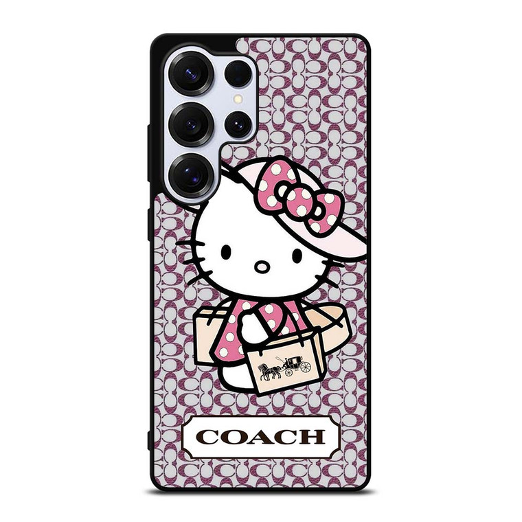 HELLO KITTY X COACH NEW YORK LOGO Samsung Galaxy S25 Ultra Case Cover