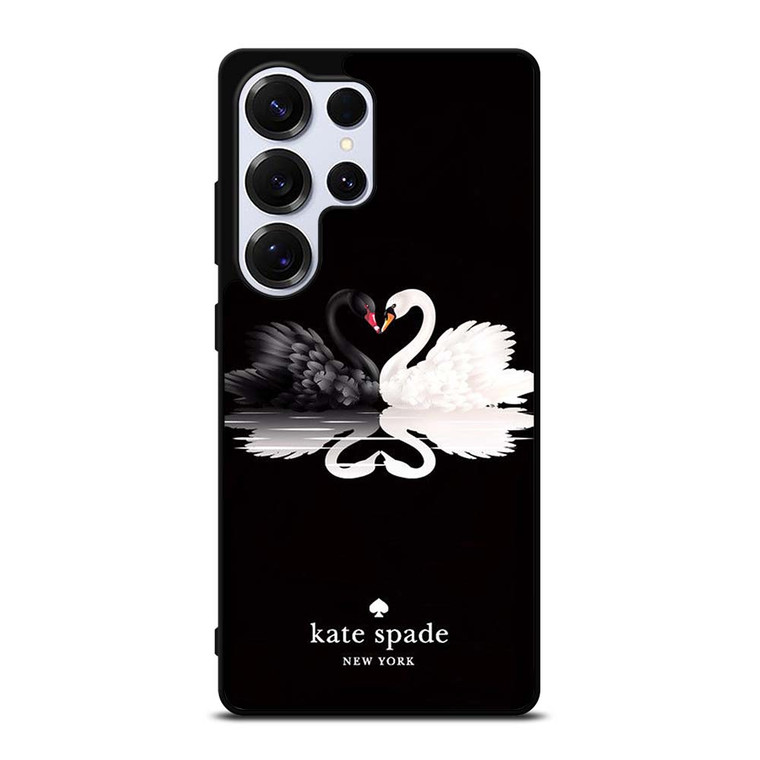 KATE SPADE BLACK WHITE SWAN Samsung Galaxy S25 Ultra Case Cover