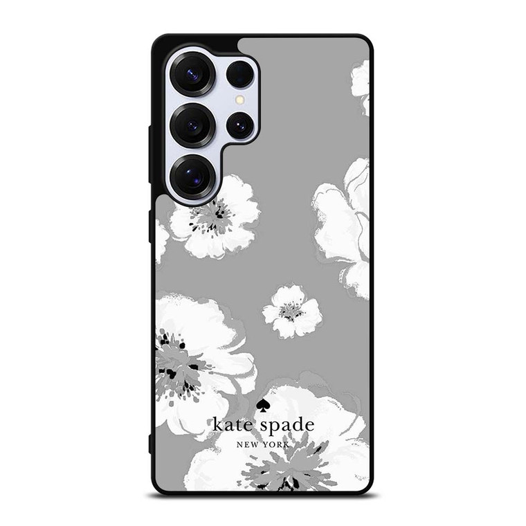 KATE SPADE NEW YORK LOGO FLORAL GRAY Samsung Galaxy S25 Ultra Case Cover