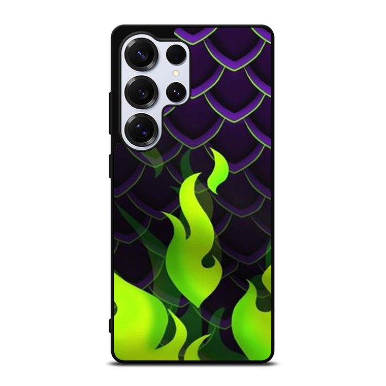 MALEFICENT GREEN FLAMES PATTERN Samsung Galaxy S25 Ultra Case Cover