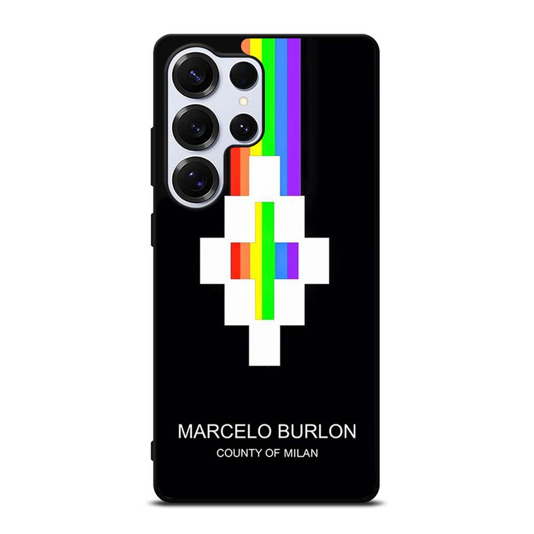 MARCELO BURLON MILAN RAINBOW LOGO Samsung Galaxy S25 Ultra Case Cover