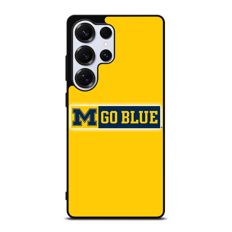 MICHIGAN WOLVERINES GO BLUE UNIVERSITY FOOTBALL LOGO Samsung Galaxy S25 Ultra Case Cover