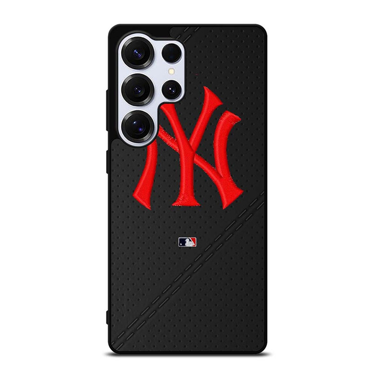 NEW YORK YANKEES STITCHING LEATHER Samsung Galaxy S25 Ultra Case Cover