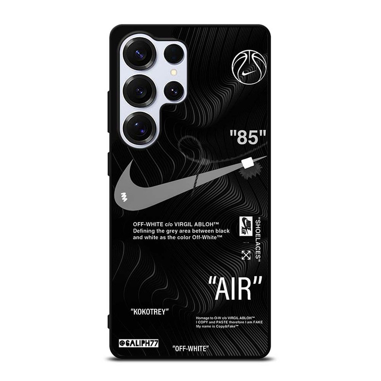 OFF-WHITE NIKE AIR JORDAN BLACK Samsung Galaxy S25 Ultra Case Cover