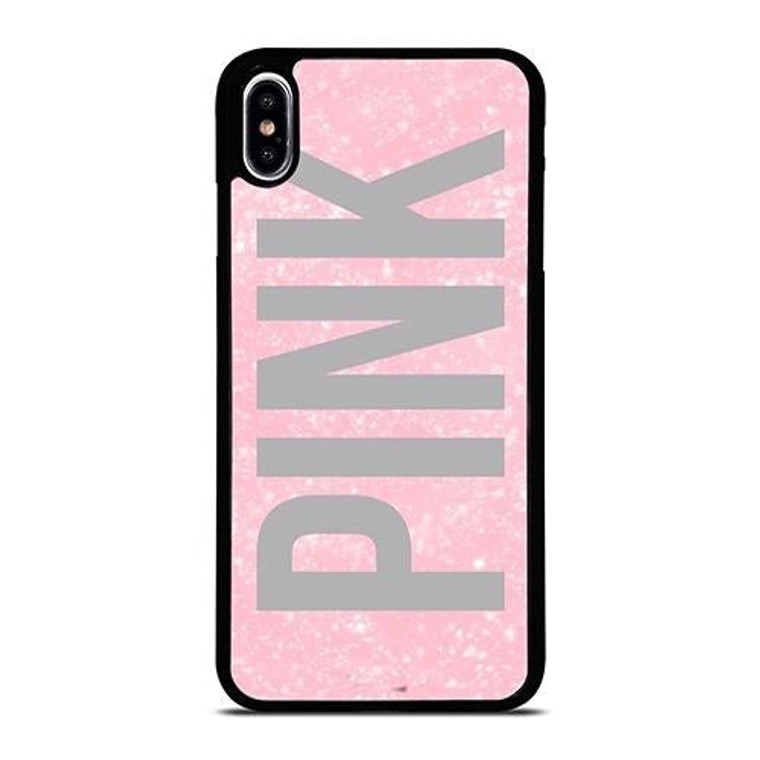 VICTORIA'S SECRET PINK SPARKLE LOGO iPhone XS Max Case Cover