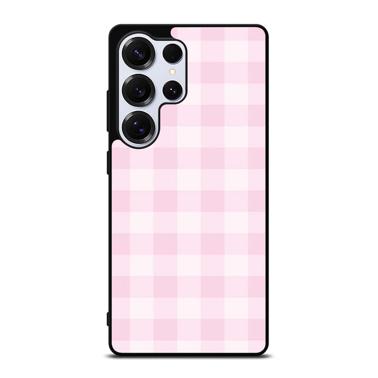 PINK PLAID PATTERN Samsung Galaxy S25 Ultra Case Cover
