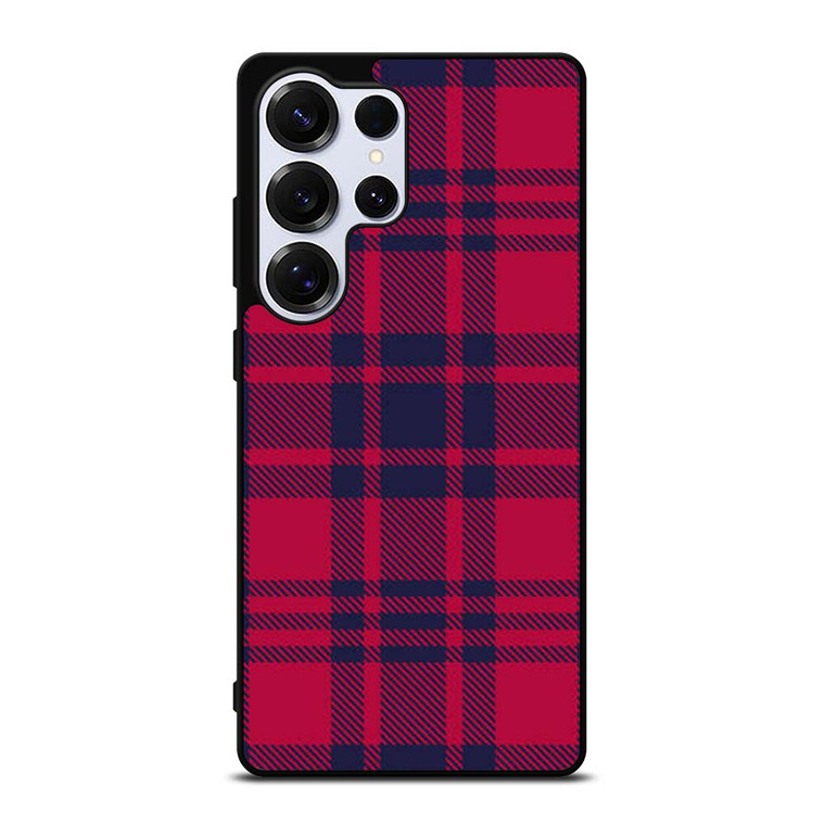 RED BLUE TARTAN PLAID PATTERN Samsung Galaxy S25 Ultra Case Cover RED BLUE TARTAN PLAID PATTERN Samsung Galaxy S25 Ultra Case Cover