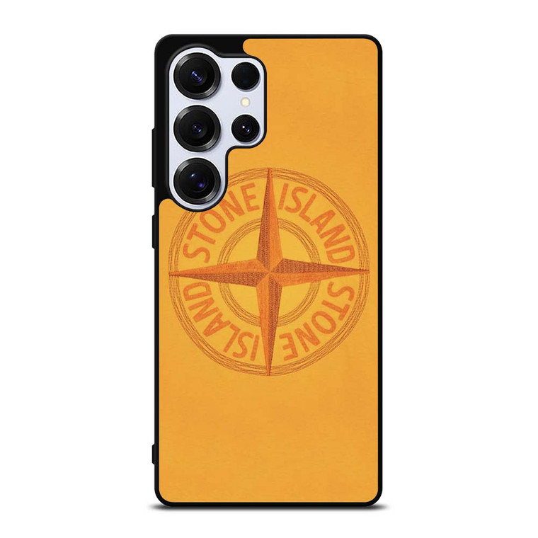 STONE ISLAND LOGO YELLOW Samsung Galaxy S25 Ultra Case Cover