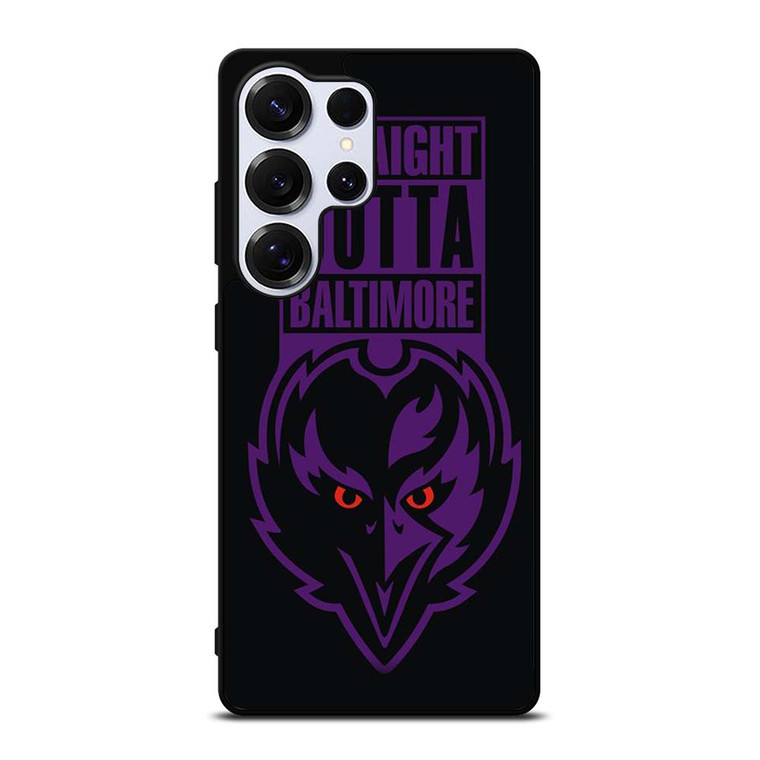 STRAIGHT OUTTA BALTIMORE BALTIMORE RAVENS Samsung Galaxy S25 Ultra Case Cover