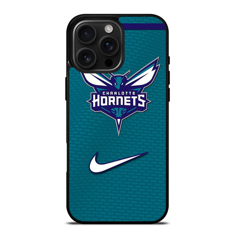 CHARLOTTE HORNETS LOGO NIKE iPhone 16 Pro Max Case Cover