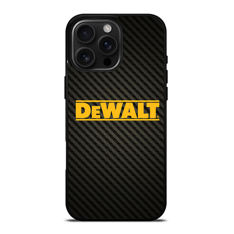 DEWALT TOOLS LOGO CARBON iPhone 16 Pro Max Case Cover