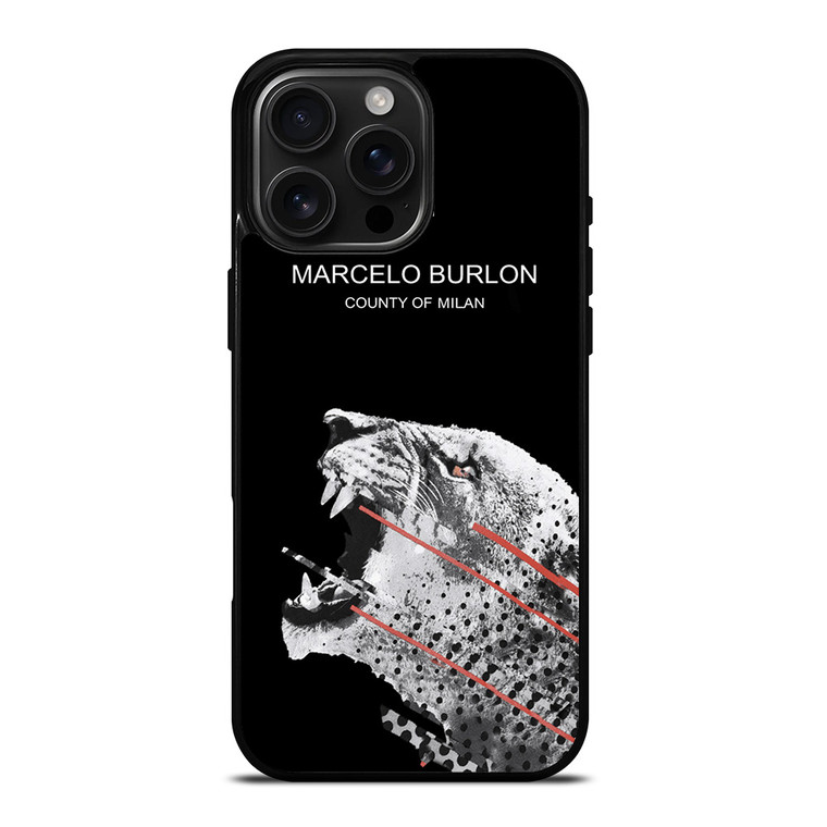 MARCELO BURLON TIGER LOGO iPhone 16 Pro Max Case Cover