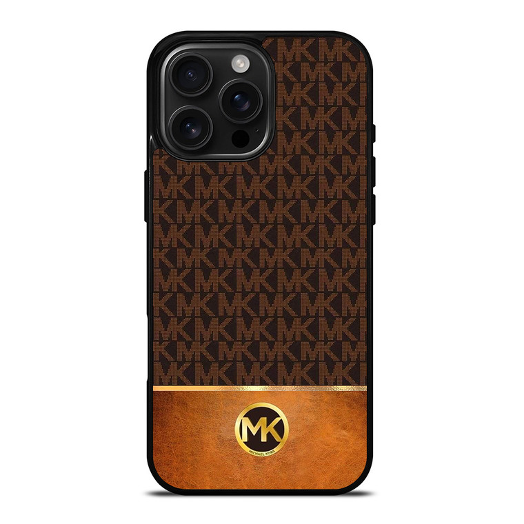 MICHAEL KORS MK LOGO BROWN ICON iPhone 16 Pro Max Case Cover
