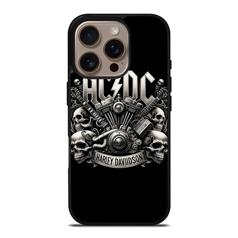 ACDC AC DC HARLEY DAVIDSON LOGO iPhone 16 Pro Case Cover