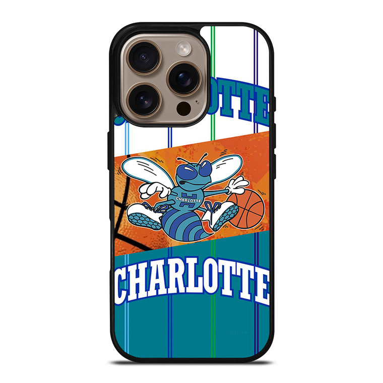 CHARLOTTE HORNETS BASKTEBALL LOGO iPhone 16 Pro Case Cover