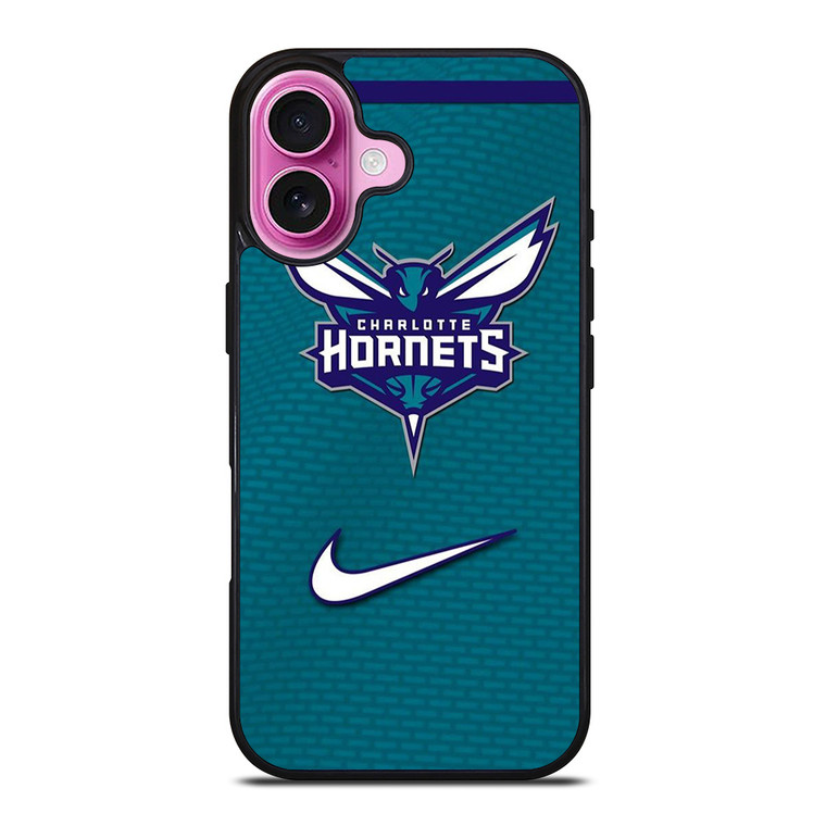 CHARLOTTE HORNETS LOGO NIKE iPhone 16 Plus Case Cover