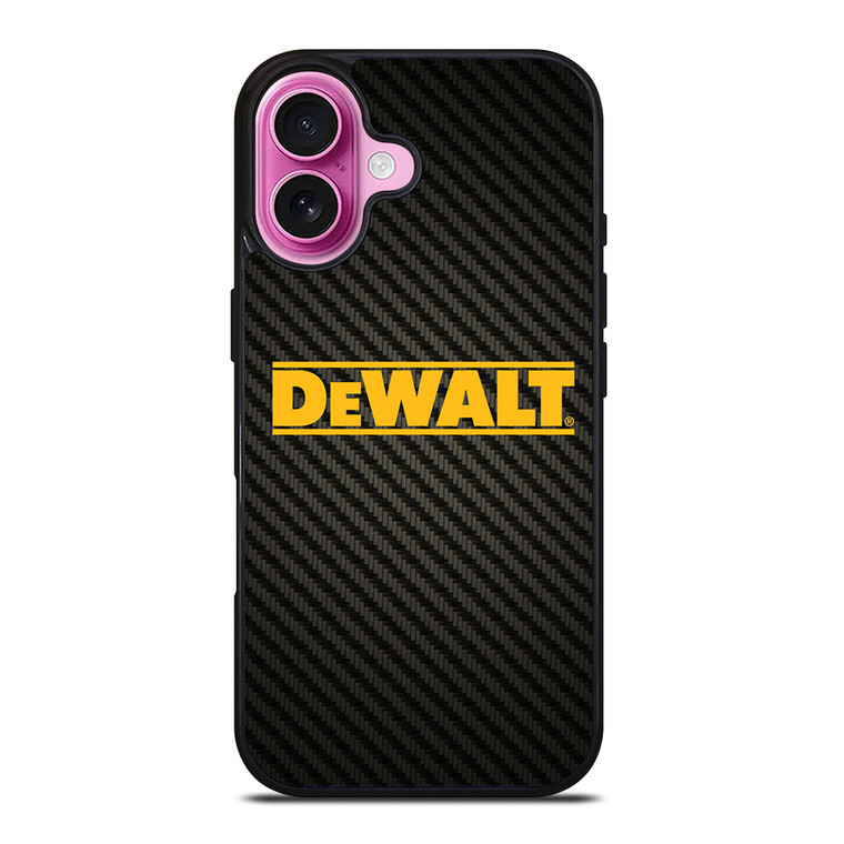 DEWALT TOOLS LOGO CARBON iPhone 16 Plus Case Cover