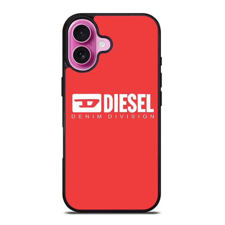 DIESEL LOGO DENIM DIVISION iPhone 16 Plus Case Cover