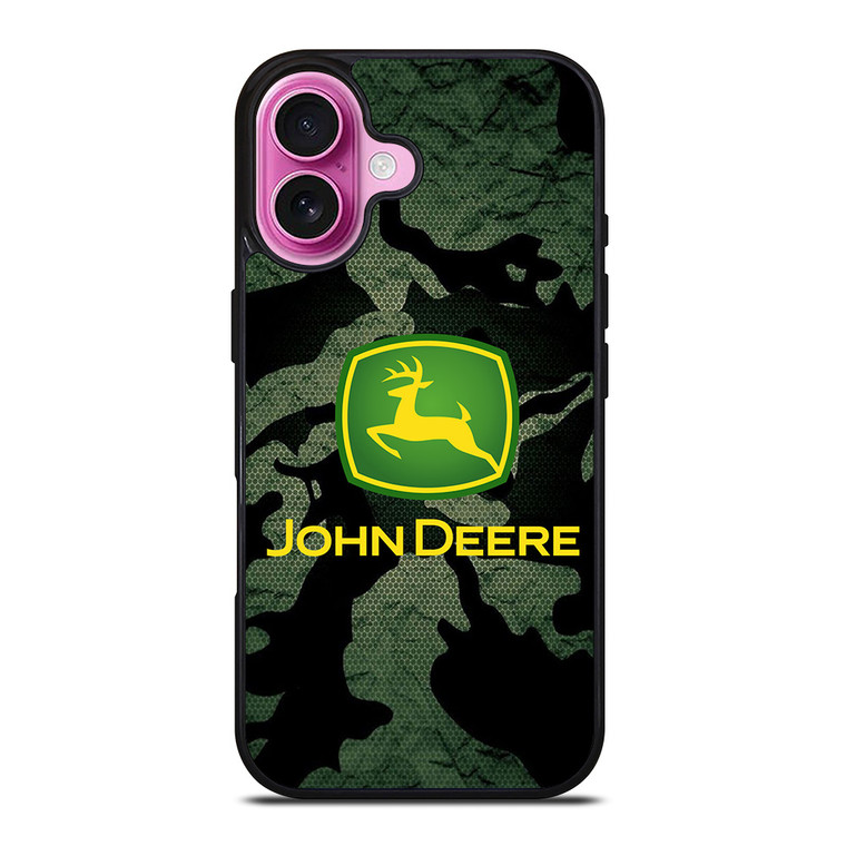 JOHN DEERE TRACTOR LOGO CAMO iPhone 16 Plus Case Cover